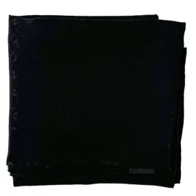 Givenchy Scarf Black Logo Allover - Silk Designer Shawl