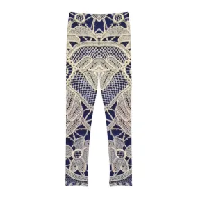 Golden and Blue - Inovax Youth Full-Length Leggings