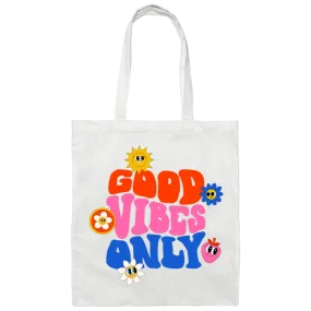 Good Vibes Only Canvas Tote Bag