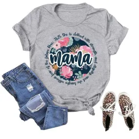 Graphic Tee Mama Scripture Shirts