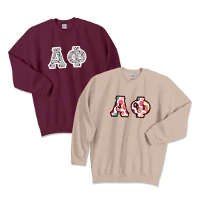 Greek Letter Crewneck Sweatshirt, 2-Pack Bundle Deal - TWILL