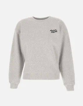 Grey Cotton Logo Sweatshirt