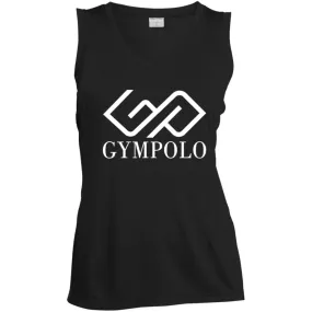 GYMPOLO-(PNG) LST352 Ladies' Sleeveless V-Neck Performance Tee