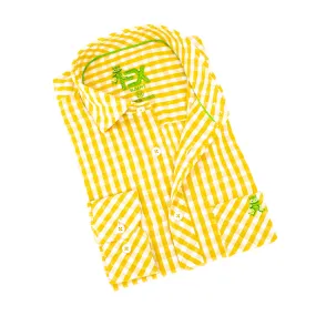 Harvard Yard FROG Linen Shirt - Yellow