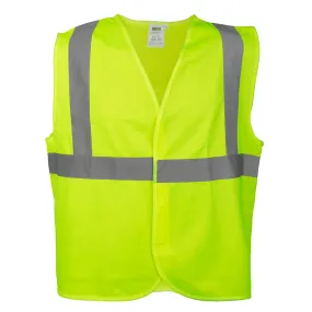 Hi-Viz Green Class 2 Reflective Vests (Velcro Closure)