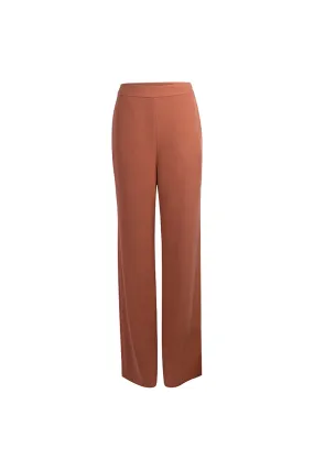 High waist wide leg pants | Coral Orange Pants | Street wide leg pants