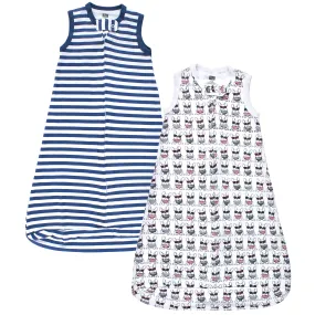 Hudson Baby Interlock Cotton Sleeveless Sleeping Bag, French Dog