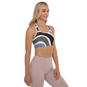 Humble Sportswear™ Abstract Black Padded Dri-Fit Sports Bra