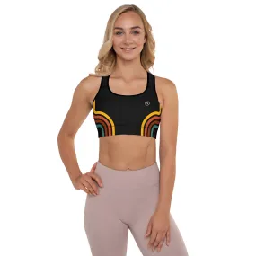 Humble Sportswear™ Black Stripe Padded Dri-Fit Sports Bra