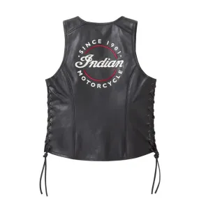 Indian Motorcycle  Womens Lindy Vest Warm Lightweight Breathable Black