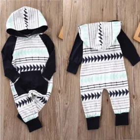 Infant Rompers Jumpsuit Hooded Clothes