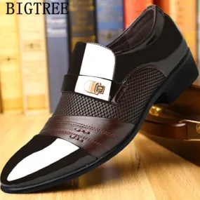 Italian Loafers Men Shoes Wedding Oxford Shoes For Men Formal Shoes