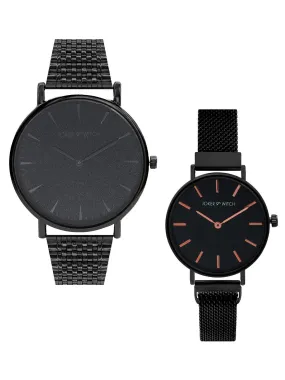 Joker & Witch Shawn & Camila Couple Watch Gift Set for Men and Women