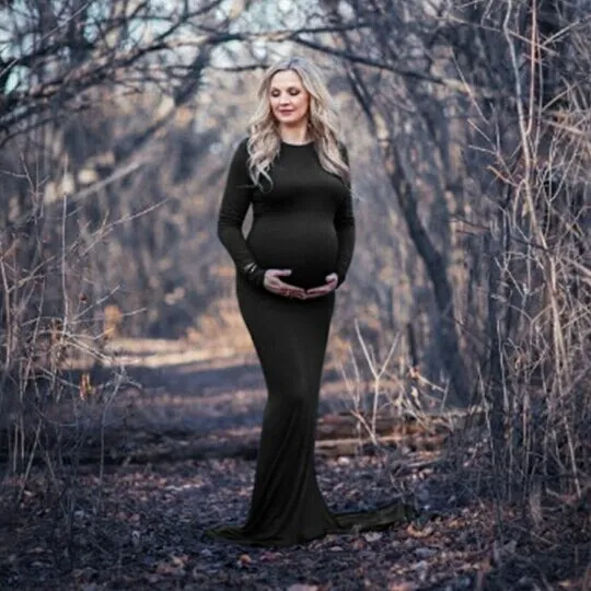 Joskaa New Maternity Dresses For Photo Shoot Maternity Photography Props Pregnancy Dress Maxi Maternity Gown Pregnant Clothes For Women