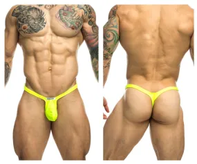 JUSTIN SIMON XSJBU02 Bulge Thongs Color Neon Green