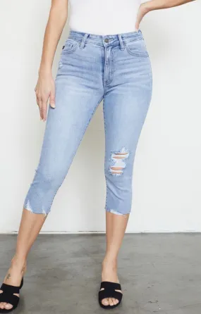 Kancan Lynn High Rise Frayed Skinny *FINAL SALE*