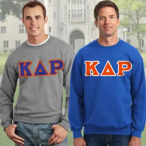 Kappa Delta Rho 9oz. Crewneck Sweatshirt, 2-Pack Bundle Deal - G120 - TWILL