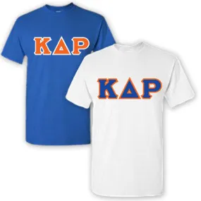 Kappa Delta Rho Lettered T-Shirt, 2-Pack Bundle Deal - TWILL