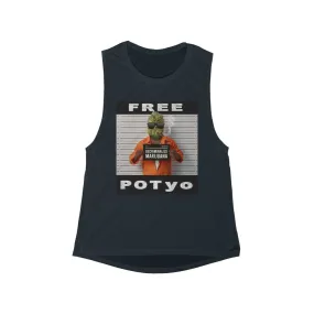 KCC Women's Tank Tops  Flowy Scoop Muscle Tank/ Free Potyo