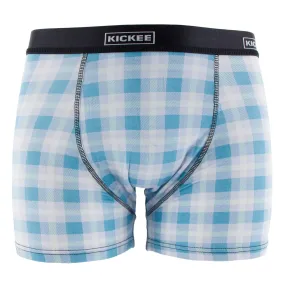 KicKee Pants Blue Moon 2020 Holiday Plaid Men's Boxer Brief