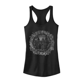 Kids Graphic Tank Netflix Stranger Things Inverted Silhouettes Licensed Character ,  black