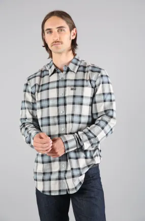 Kimes Ranch Men's Twin Peaks Long Sleeve Flannel Blue Shirt