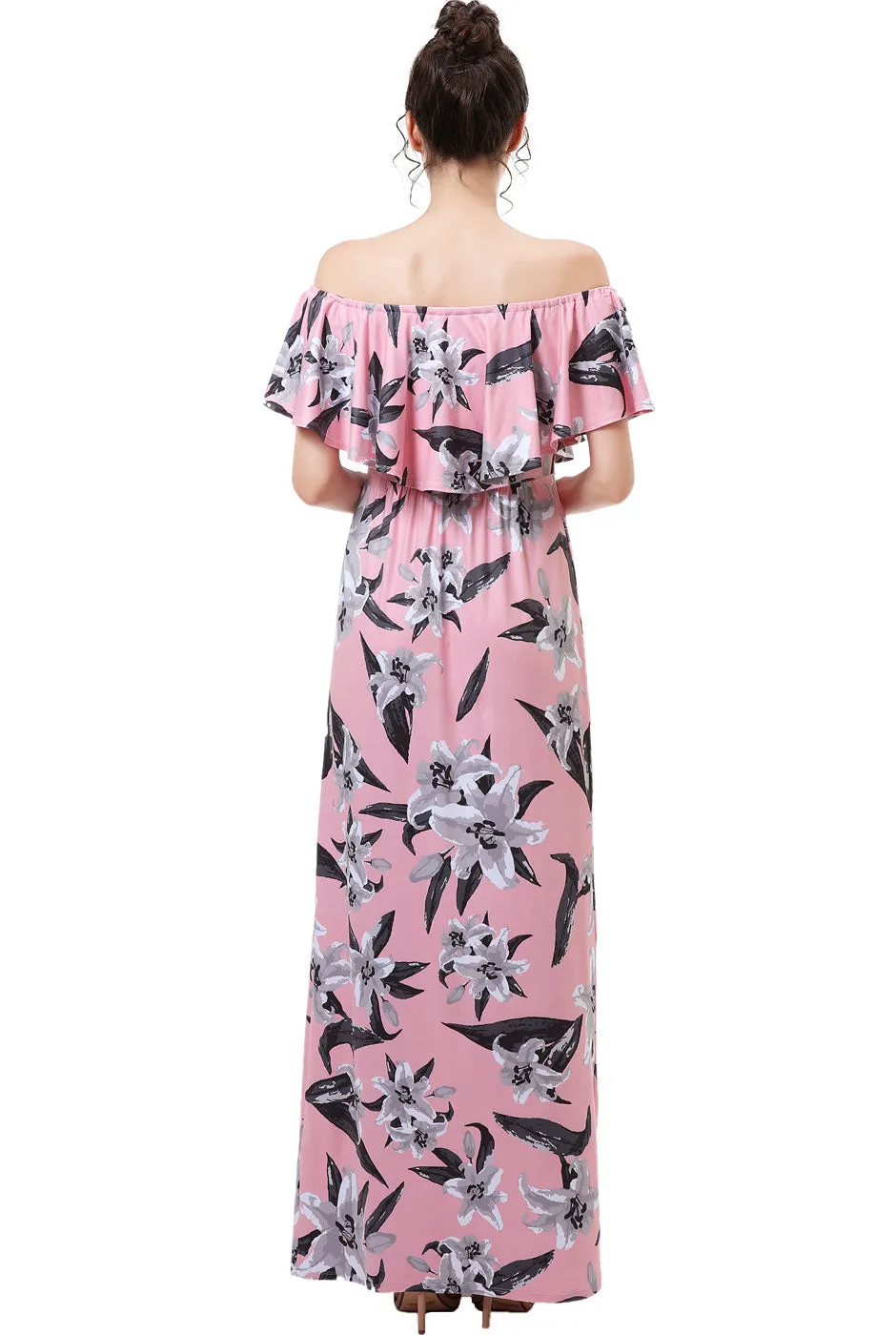 Kimi   Kai Maternity "Clara" Nursing Floral Print Maxi Dress