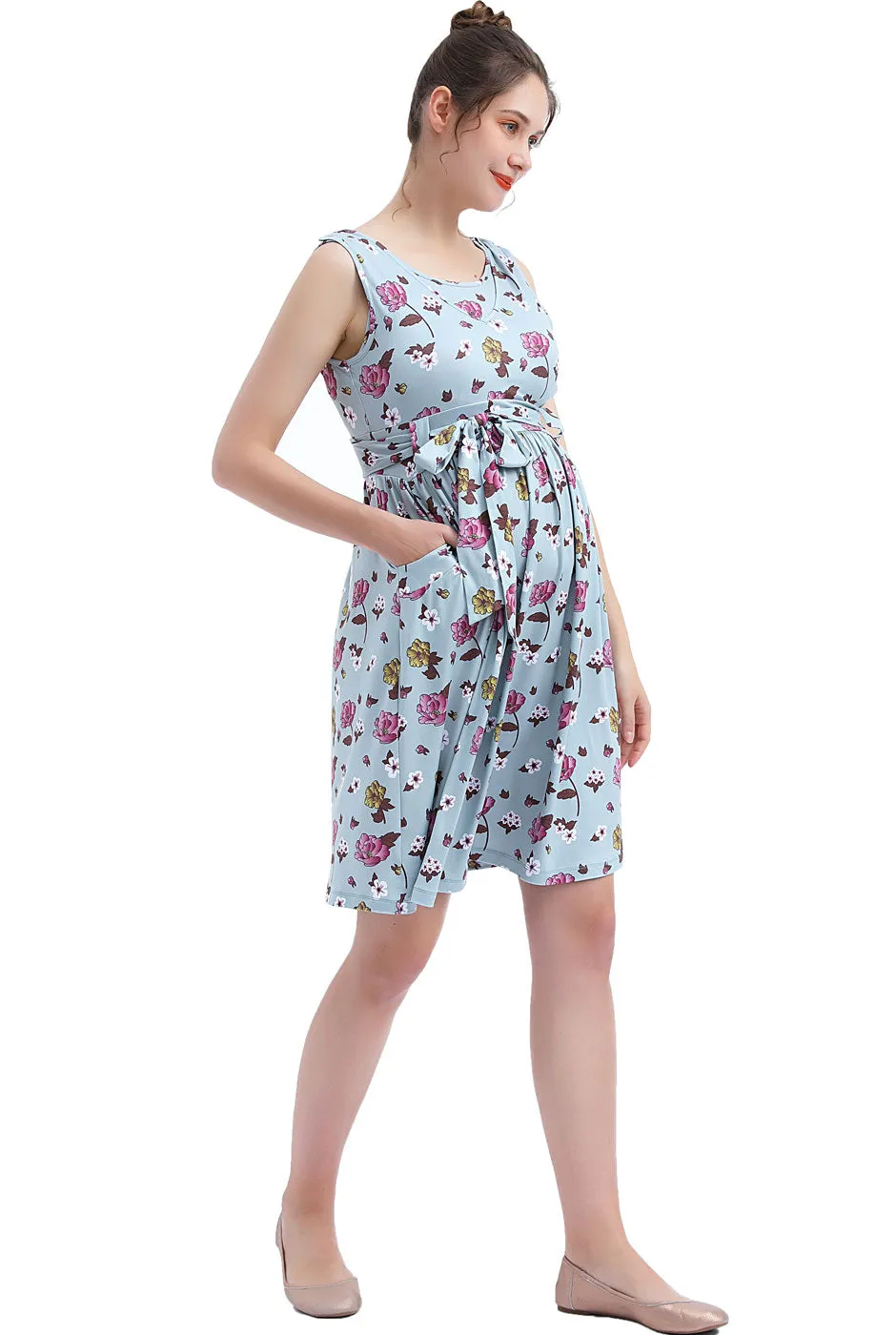 Kimi   Kai Maternity "Dahlia" Nursing Skater Dress