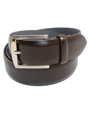 Kiton Belt Dark Brown Smooth Leather Men Belt 105 / 42 SALE