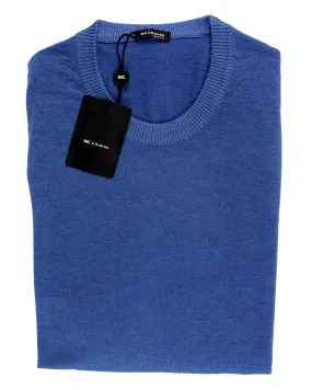 Kiton Cashmere Silk Sweater Blue S / EU 48