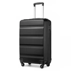 Kono 19 Inch Cabin Size Carry On Suitcase - Lightweight ABS Hardshell with TSA Lock - Black | Durable & Stylish Travel Companion