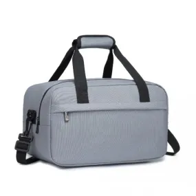 Kono Lightweight Multi Purpose Unisex Sports Travel Duffel Bag - Light Grey