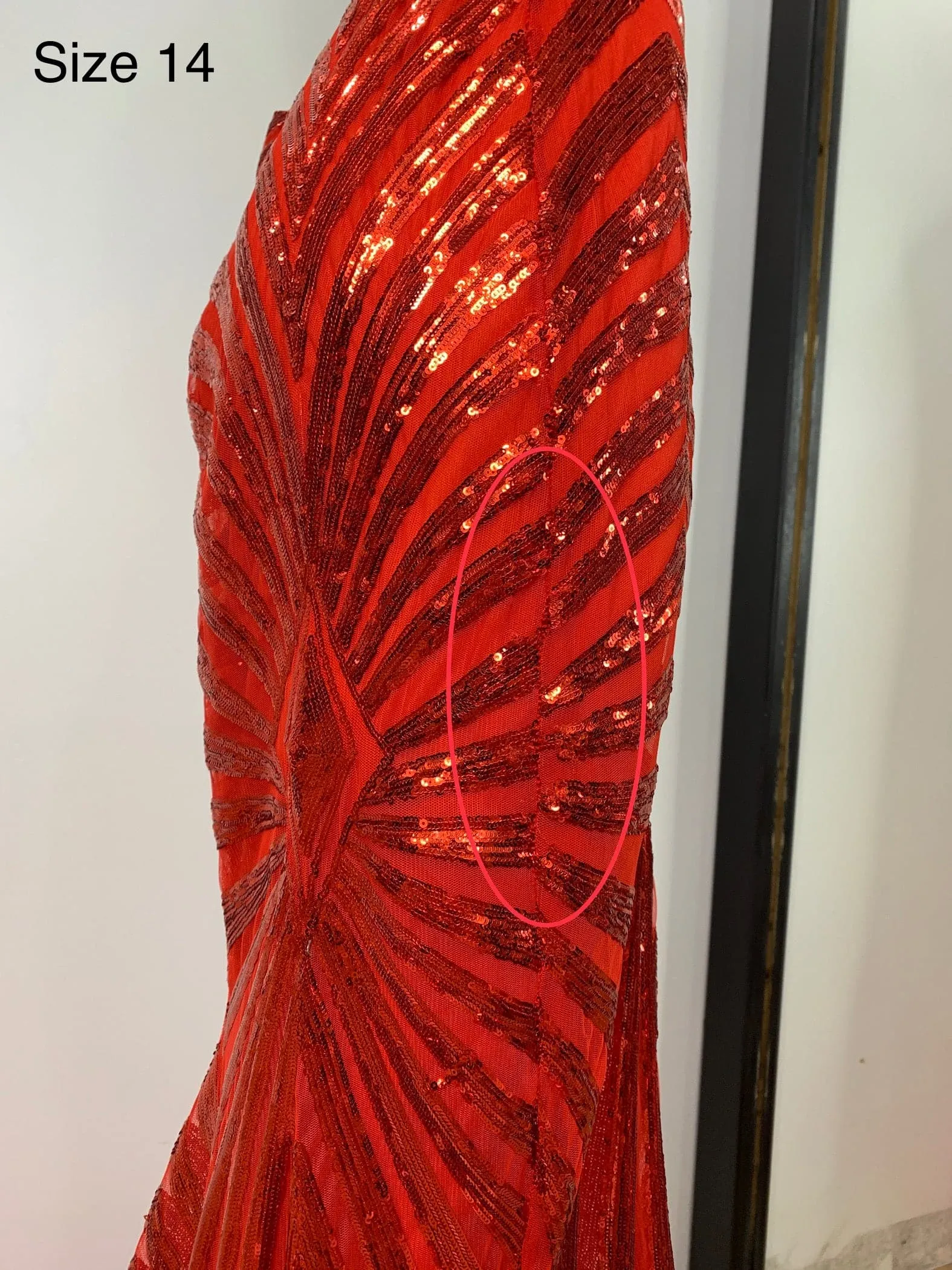 Kourtney Sequin Gown - Red [SAMPLE]