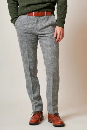 KRIS - Silver Grey Tweed Trousers