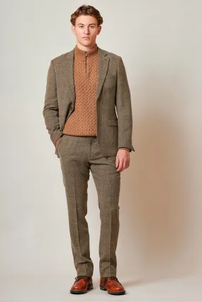 KRIS - Tan Tweed Two Piece Suit