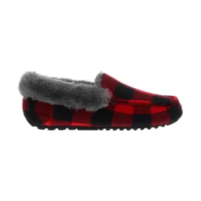 Lamo Women's Aussie Moc Slipper - Red Plaid