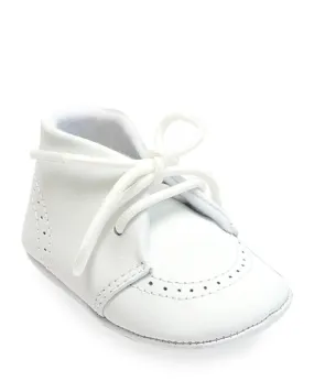 L'Amour Benny Lace up Bootie - White