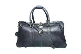 Leather Duffel Trolley Bag 36830