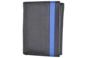 Leather Wallets for Men RFID Blocking Credit Card Holder Front Pocket Wallet with 2 ID Windows Extra Capacity