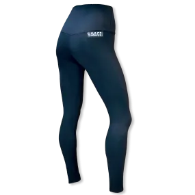 Leggings - High Waist Ankle Length-Black