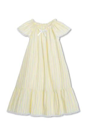 LEONORE - CHILDREN’S NIGHTDRESS YELLOW STRIPES