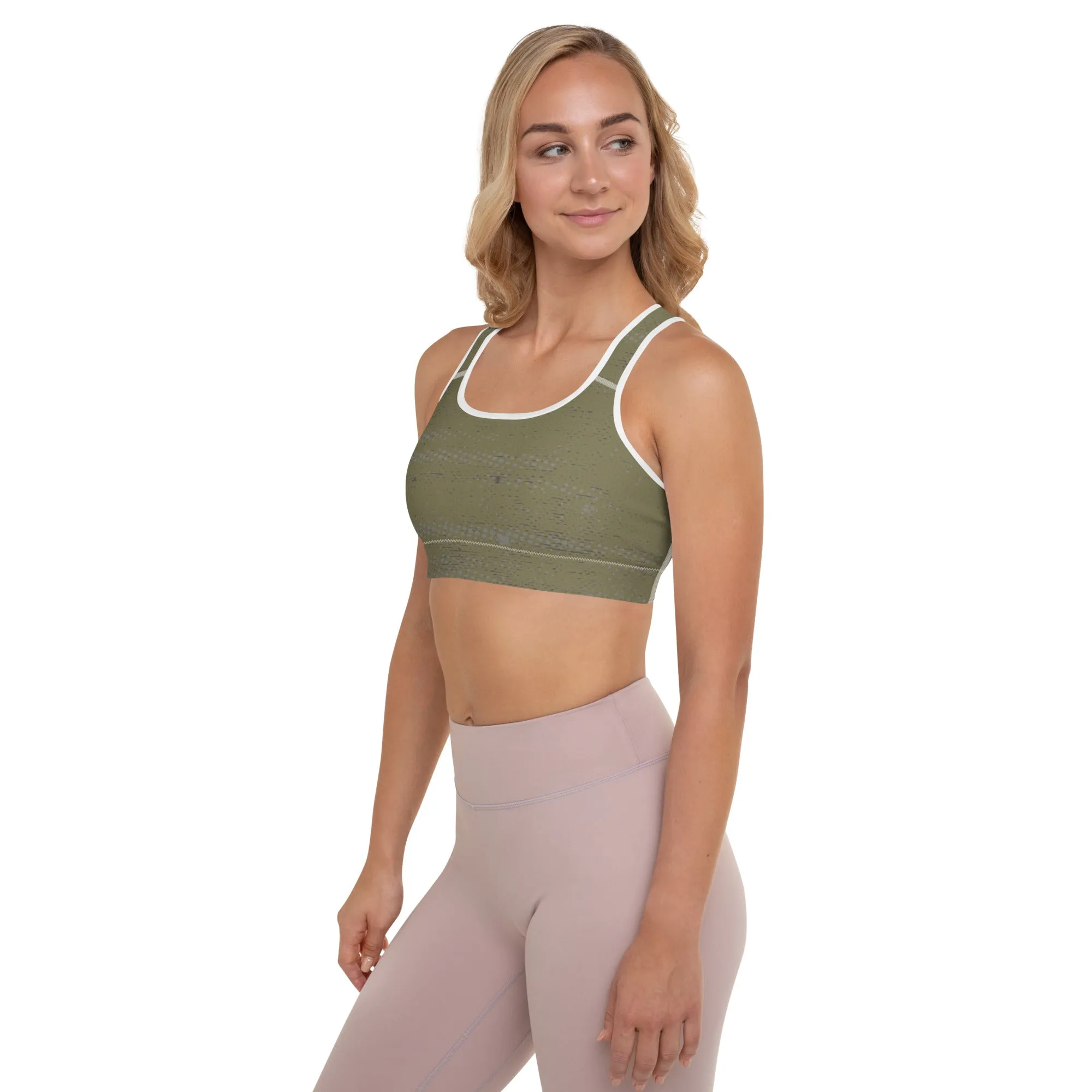 Life League Gear - ADAPT - Olive Green - Padded Sports Bra