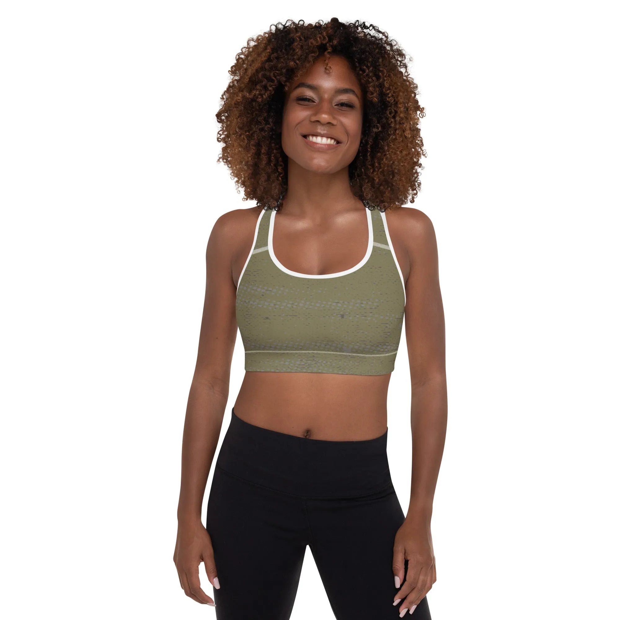 Life League Gear - ADAPT - Olive Green - Padded Sports Bra