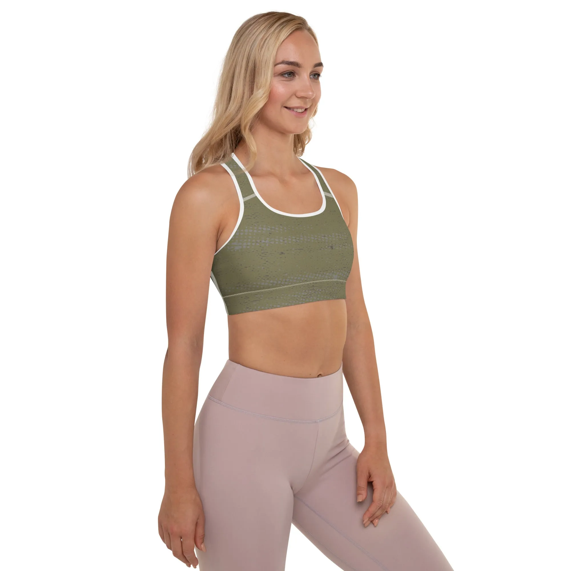 Life League Gear - ADAPT - Olive Green - Padded Sports Bra