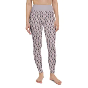 Lilac Triangle Women's High-Waisted Yoga Pants