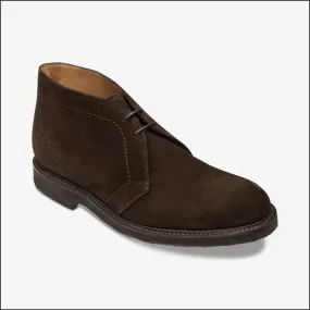 Loake Livingstone Dark Chocolate Suede Size 9.5 Only/