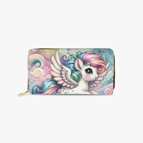 Long Type Zipper Purse, Unicorn, awd-646