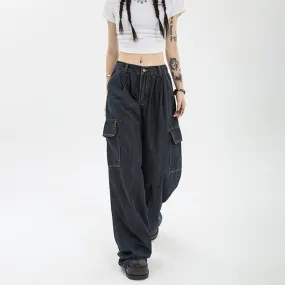 Low Waist Casual Baggy Cargo Pants