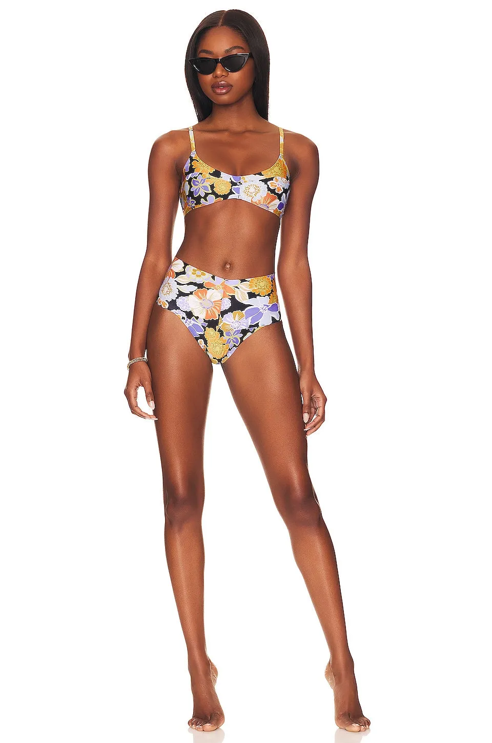 L*SPACE Fused Alec Bikini Top, Sugar And Spice Floral