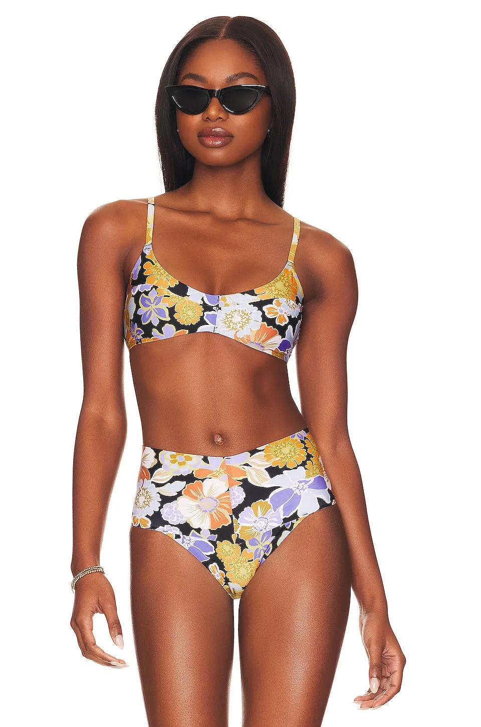 L*SPACE Fused Alec Bikini Top, Sugar And Spice Floral